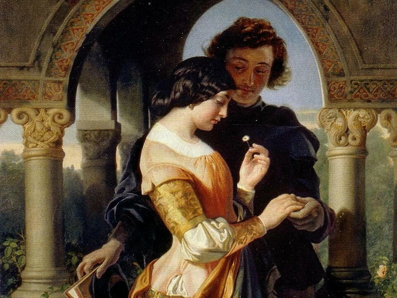 1806-Daniel Maclise - La coppia o Faust e Gretchen